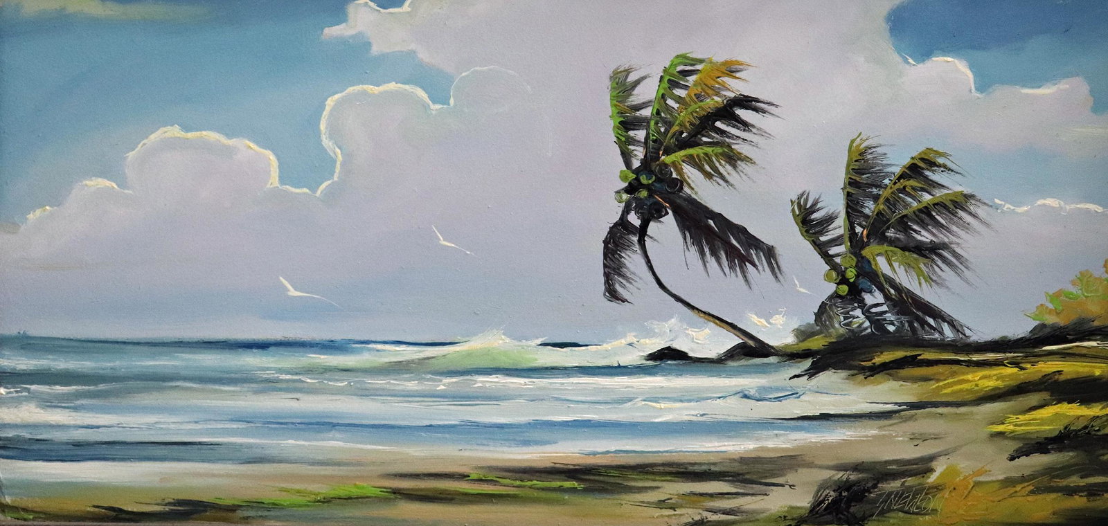 TRACY NEWTON RIO MAR BEACH PAINTING (1 of 4)