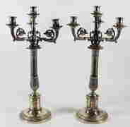 (2) 19TH CENTURY CONTINENTAL SILVER CANDELABRAS (1 of 7)