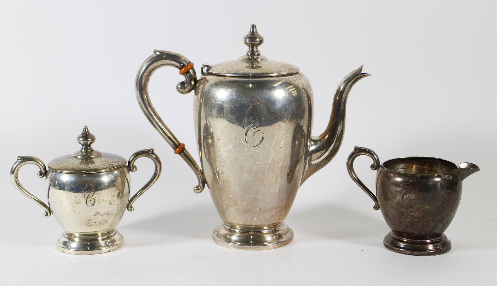 PREISNER STERLING SILVER TEA SET (1 of 2)