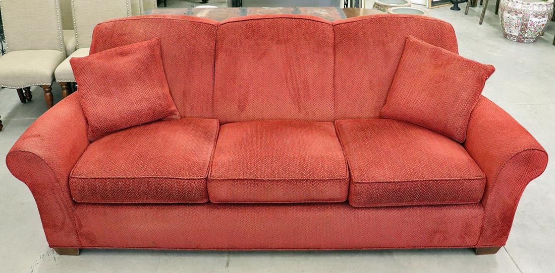 LEE INDUSTRIES RED SOFA (1 of 2)