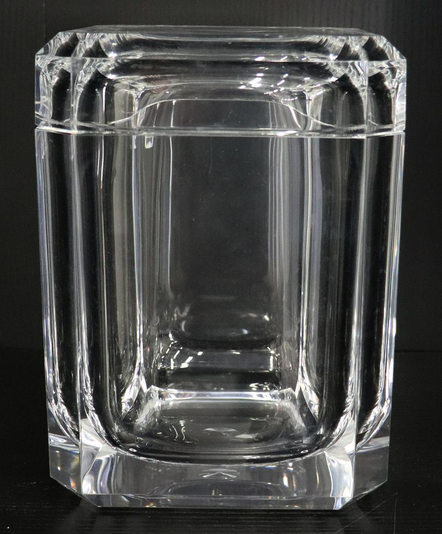 ALESSANDRO ALBRIZZI LUCITE ICE BUCKET WITH SWIVEL (1 of 2)