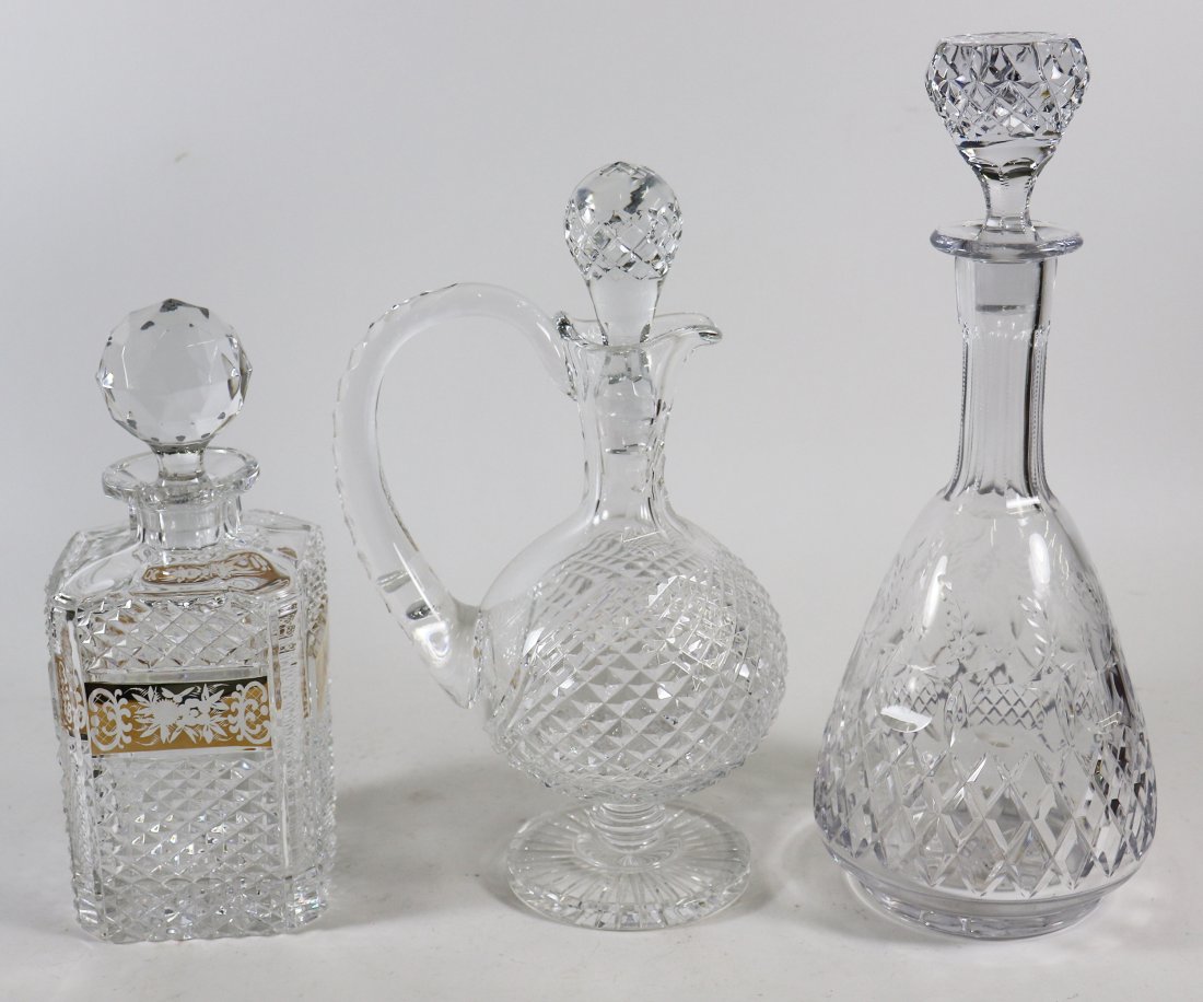(3) CRYSTAL DECANTERS (1 of 4)