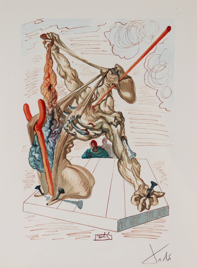 SALVADOR DALI DIVINE COMEDY INFERNO 29 ENGRAVING (1 of 5)