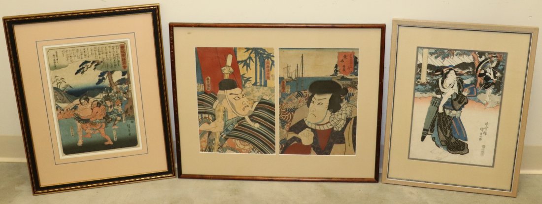 (3) JAPANESE WOODBLOCK PRINTS (1 of 4)