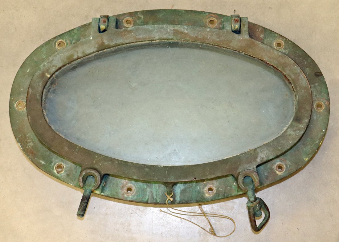 VINTAGE OVAL SHIP'S PORT HOLE (1 of 2)