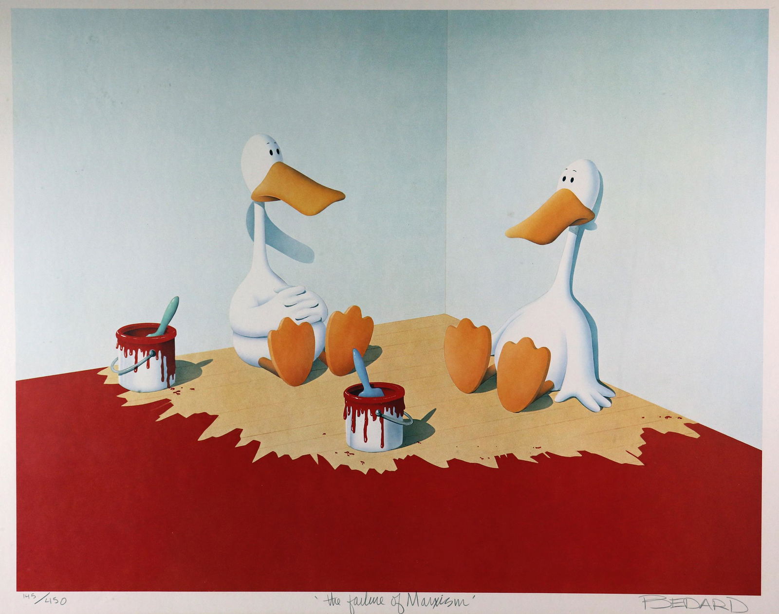 MICHAEL BEDARD FAILURE OF MARXISM LITHOGRAPH (1 of 5)