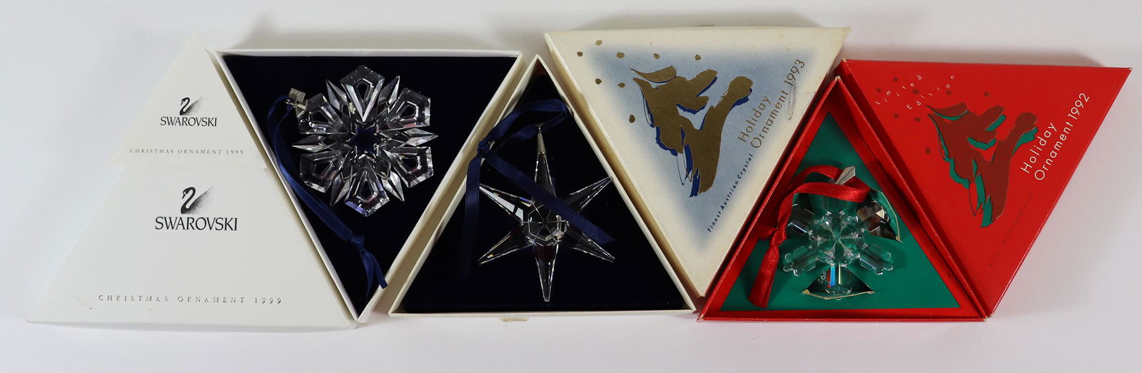 3 SWAROVSKI CHIRSTMAS ORNAMENTS 1992 - 1993 & 1999 (1 of 3)