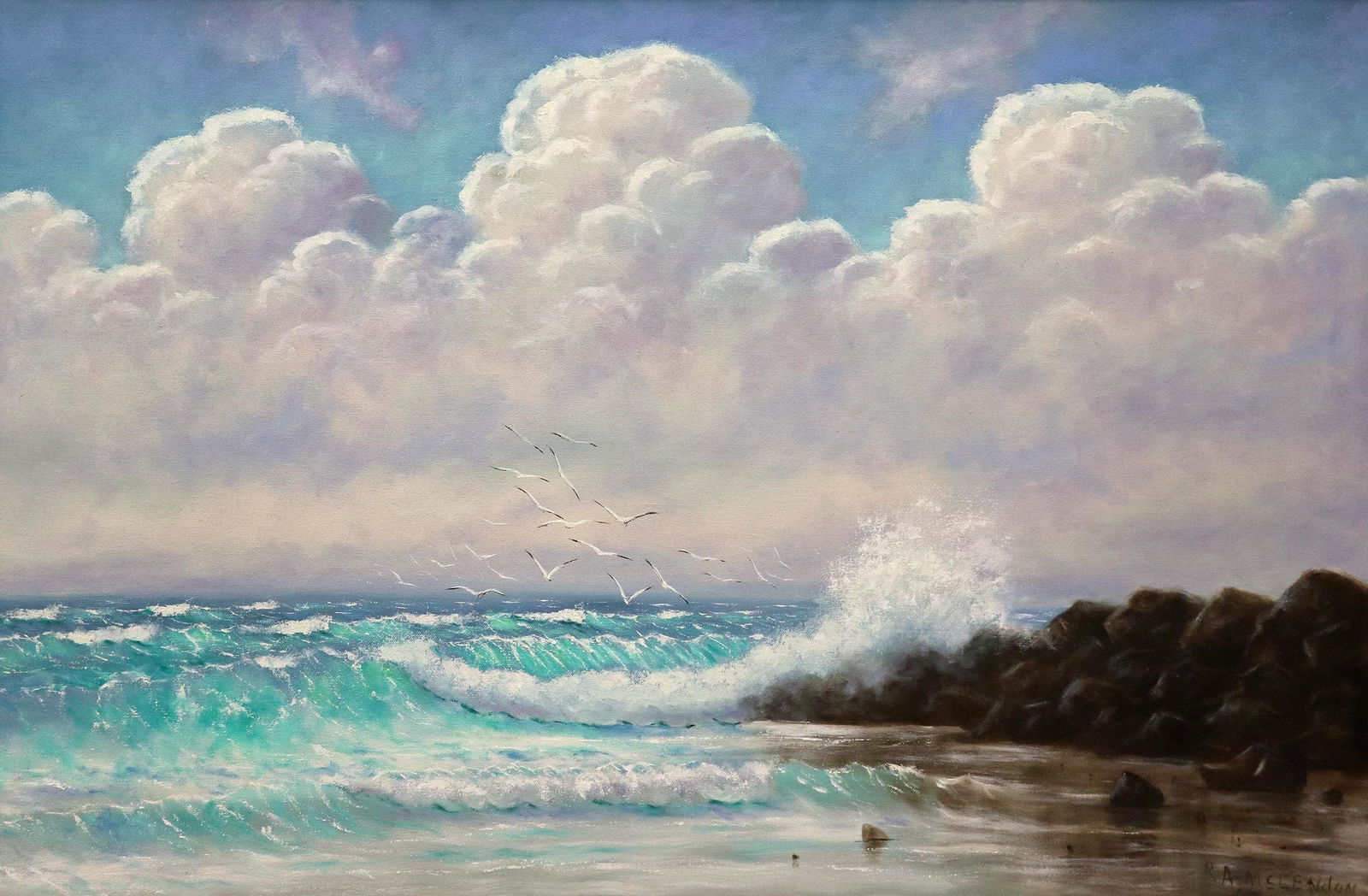 ROY MCLENDON FLORIDA BEACH HIGHWAYMEN PAINTING (1 of 5)