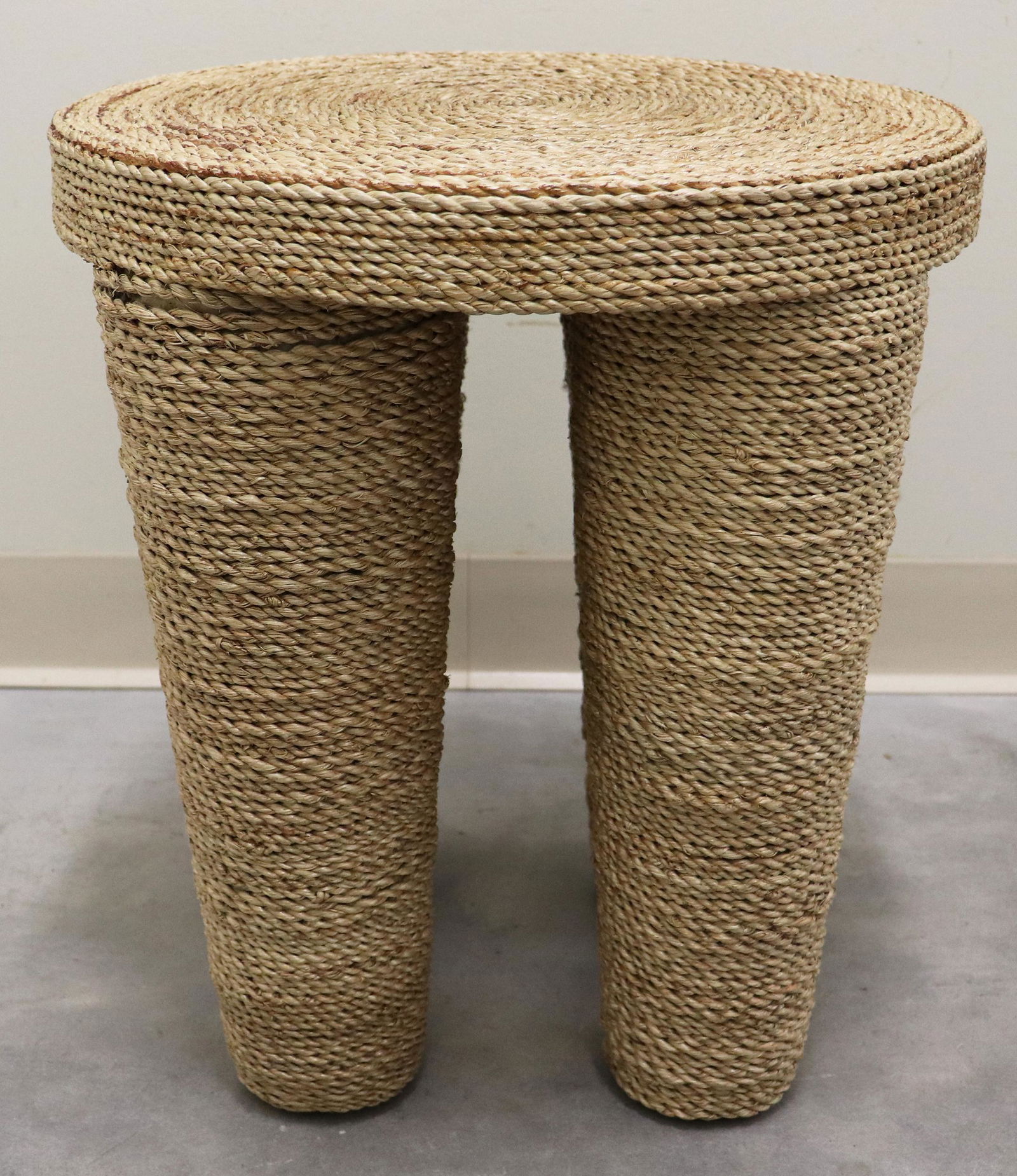 MECOX GARDENS ROPE COVERED TABLE STOOL (1 of 2)