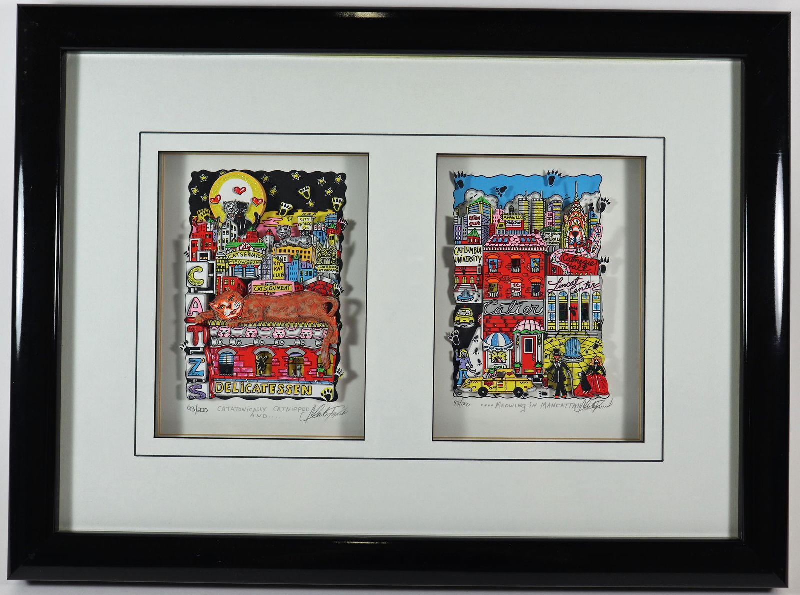 CHARLES FAZZINO DOUBLE NEW YORK CATS POP ART (1 of 5)