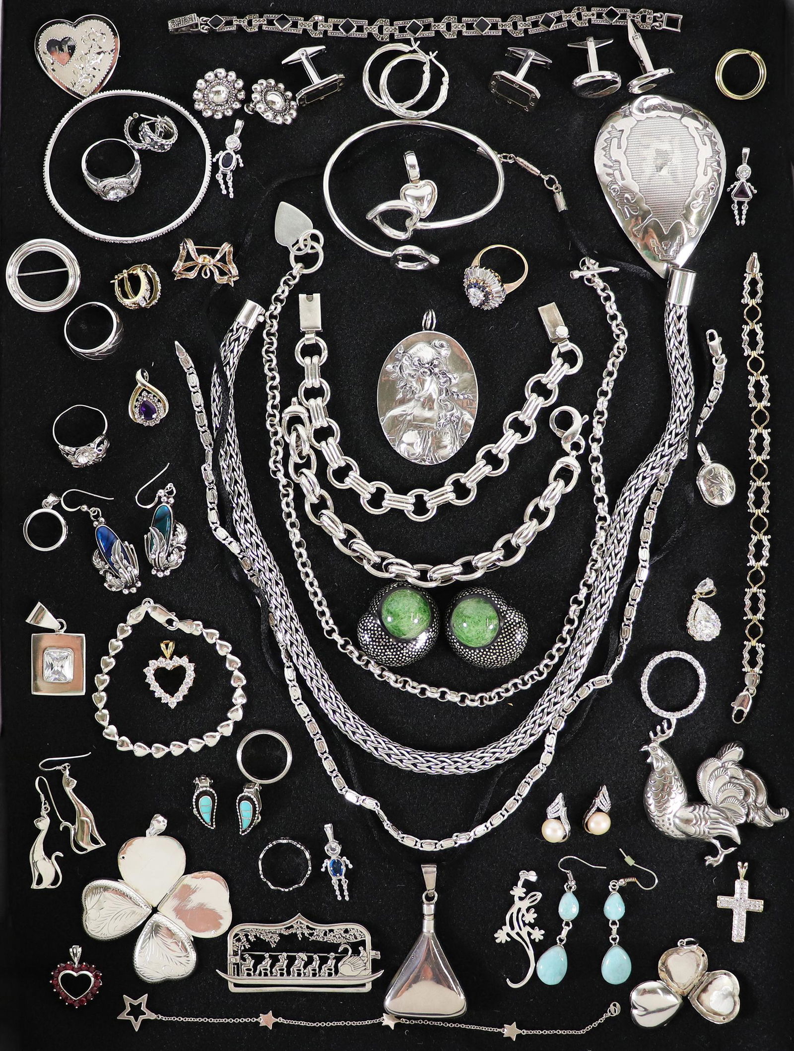 VINTAGE STERLING SILVER JEWELRY COLLECTION (1 of 4)
