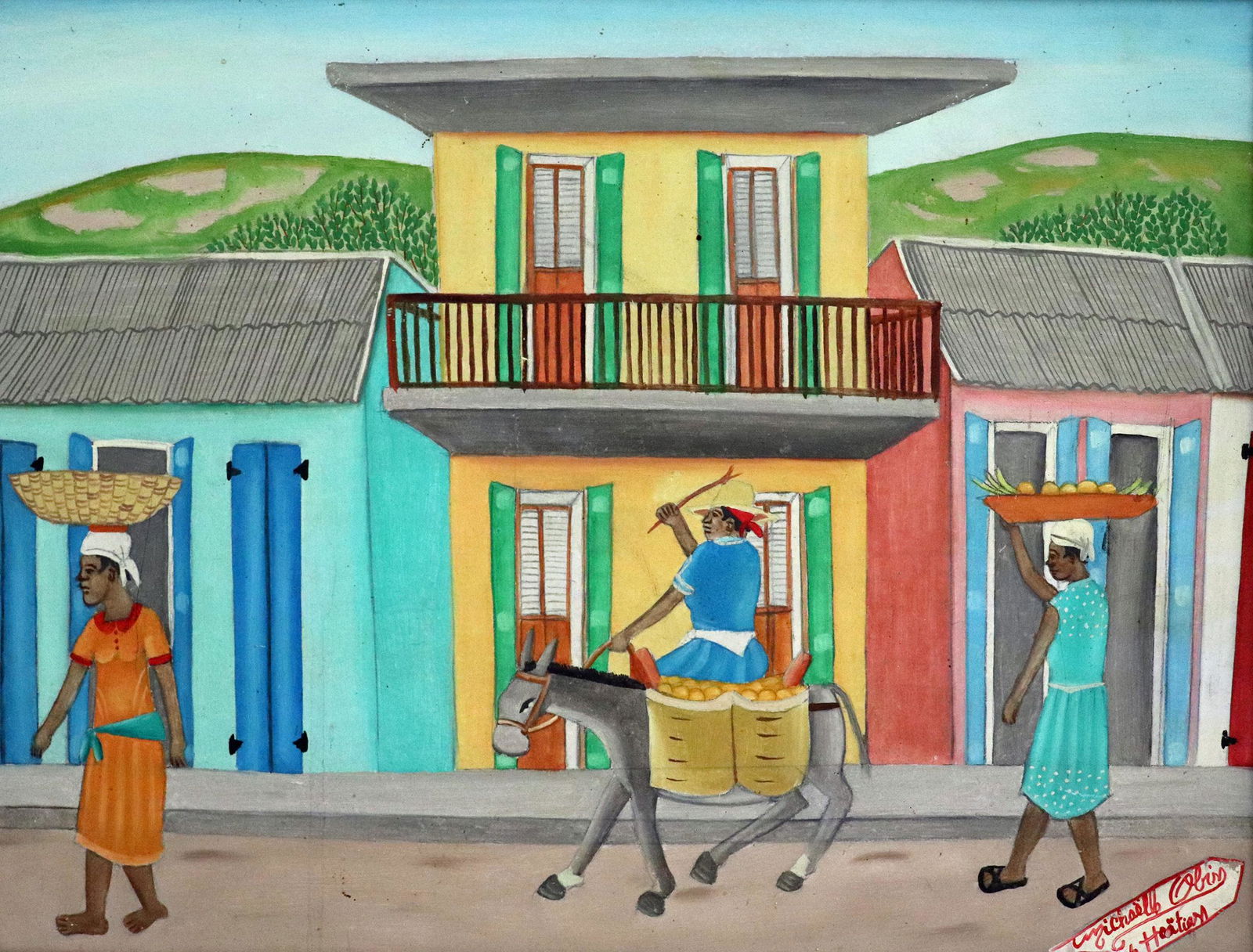 MICHEL M. OBIN HAITIAN PAINTING (1 of 4)