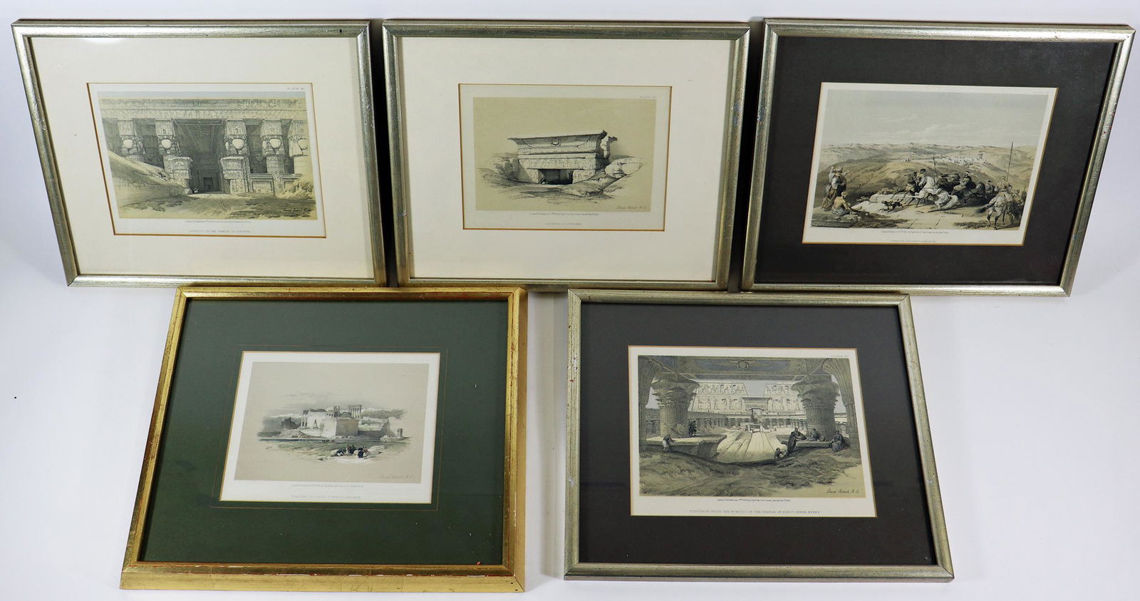 (5) DAVID ROBERTS LITHOGRAPH ARTWORKS (1 of 6)