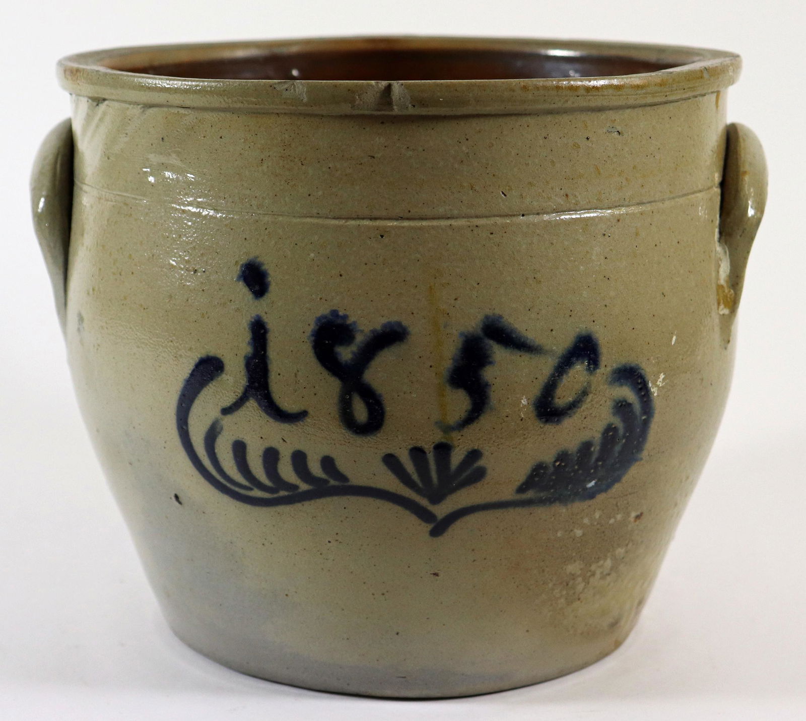 1850 DOUBLE HANDLED CROCK (1 of 2)