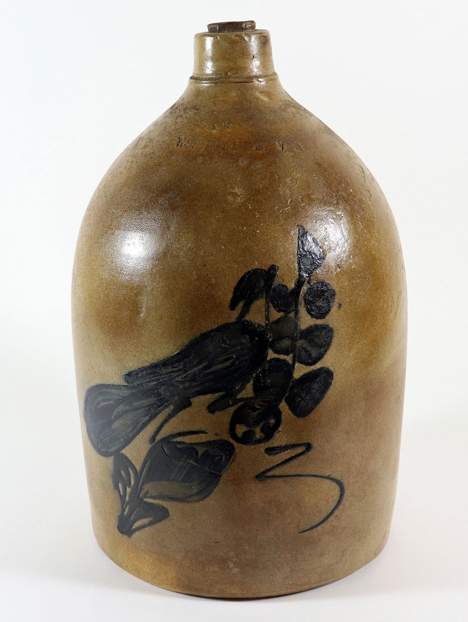 N.A. WHITE & SON UTICA NY STONEWARE JUG WITH ERROR (1 of 7)