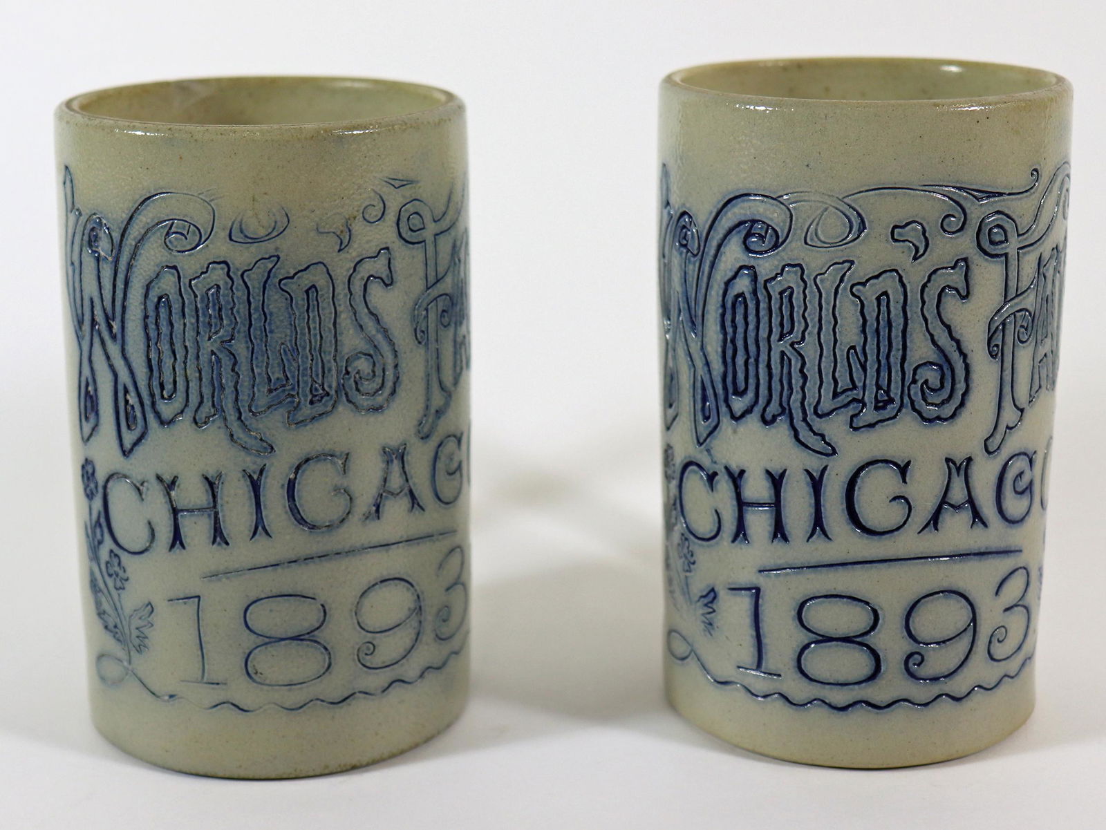 (2) 1893 WORLD'S FAIR CHICAGO MUGS (1 of 3)