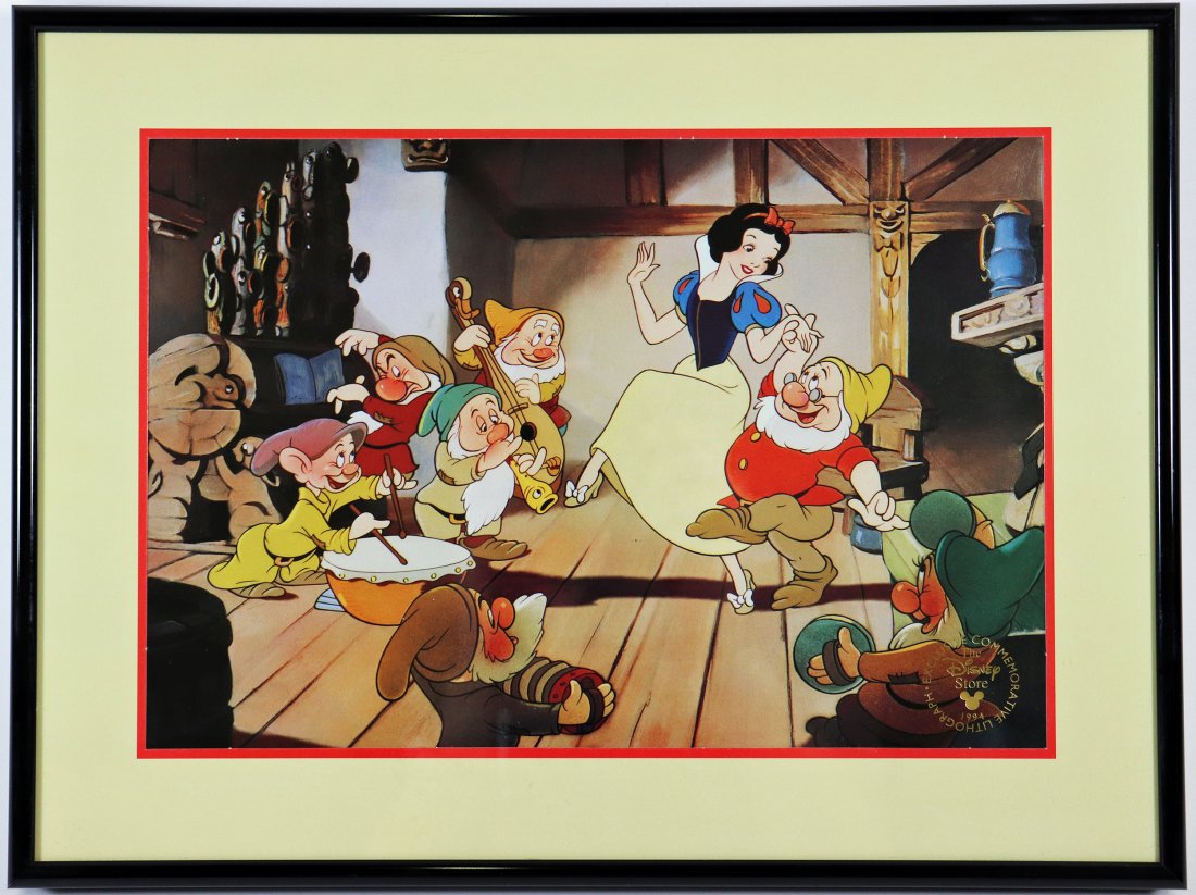 DISNEY SNOW WHITE LITHOGRAPH (1 of 2)