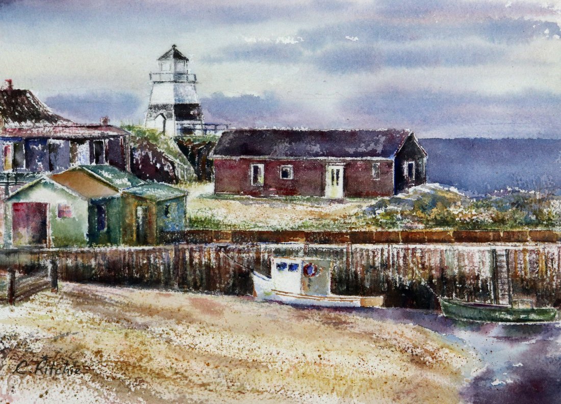 CHRISTINE RITCHIE MARGARETSVILLE SUNSET PAINTING (1 of 3)