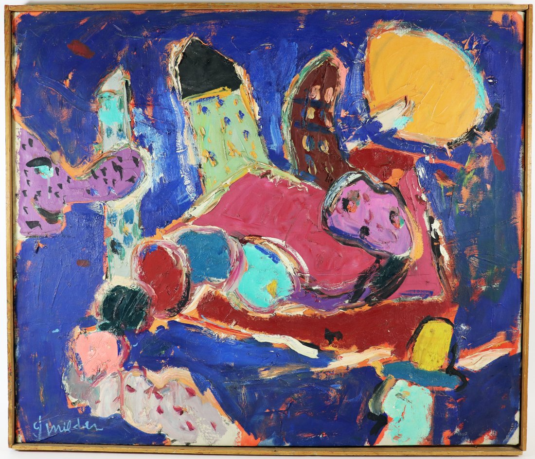 JAY MILDER "TEMPLE OF THE SUNGOD" PAINTING (1 of 4)