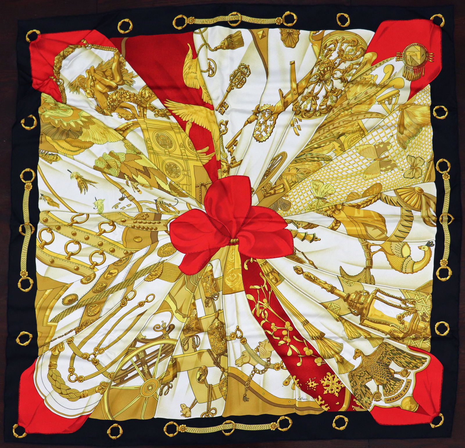 HERMES SOLEIL DE SOIE SILK SCARF - CATY LATHAM (1 of 6)