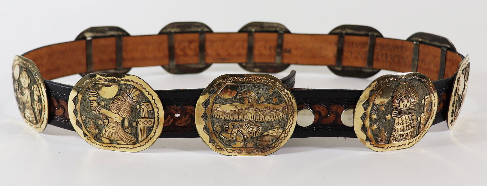 FLOYD BECENTI NATIVE AMERICAN CONCHO BELT (1 of 6)