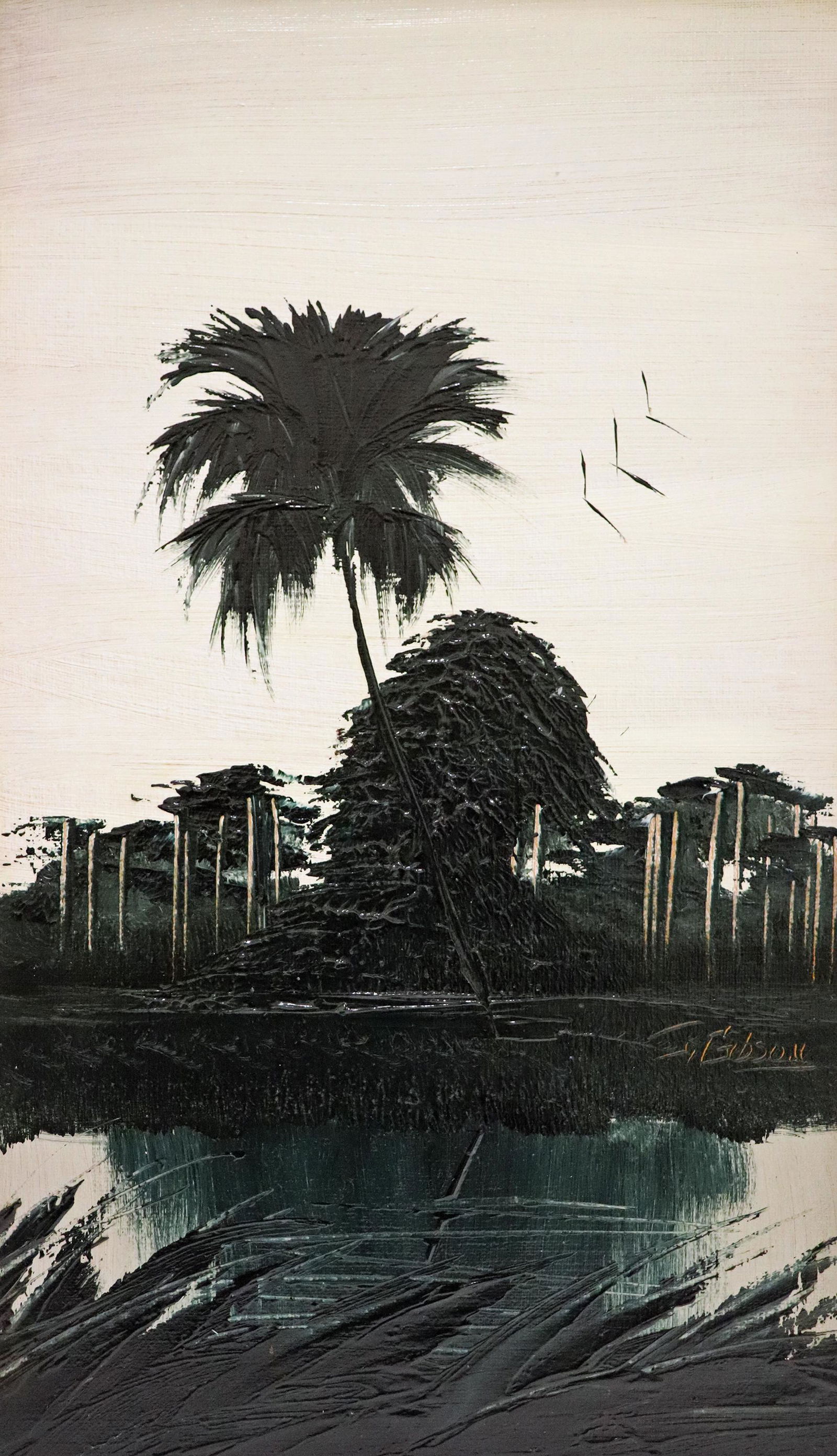 JAMES GIBSON FLORIDA PALM HIGHWAYMEN PAINTING (1 of 5)