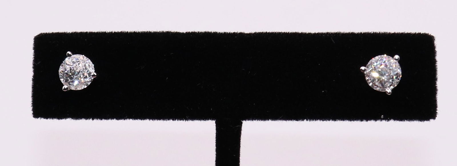 14K 1.91 TCW CROWN OF LIGHT DIAMOND STUD EARRINGS (1 of 5)