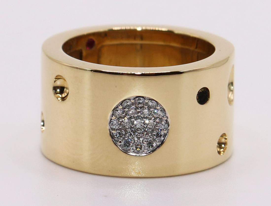 18K MODERN DOT DIAMOND RING (1 of 4)
