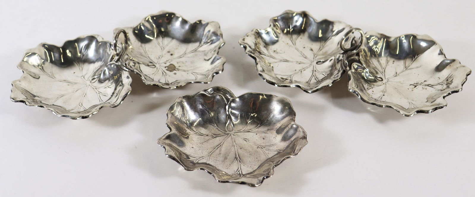 (3) REED & BARTON STERLING LEAF DISHES (1 of 3)