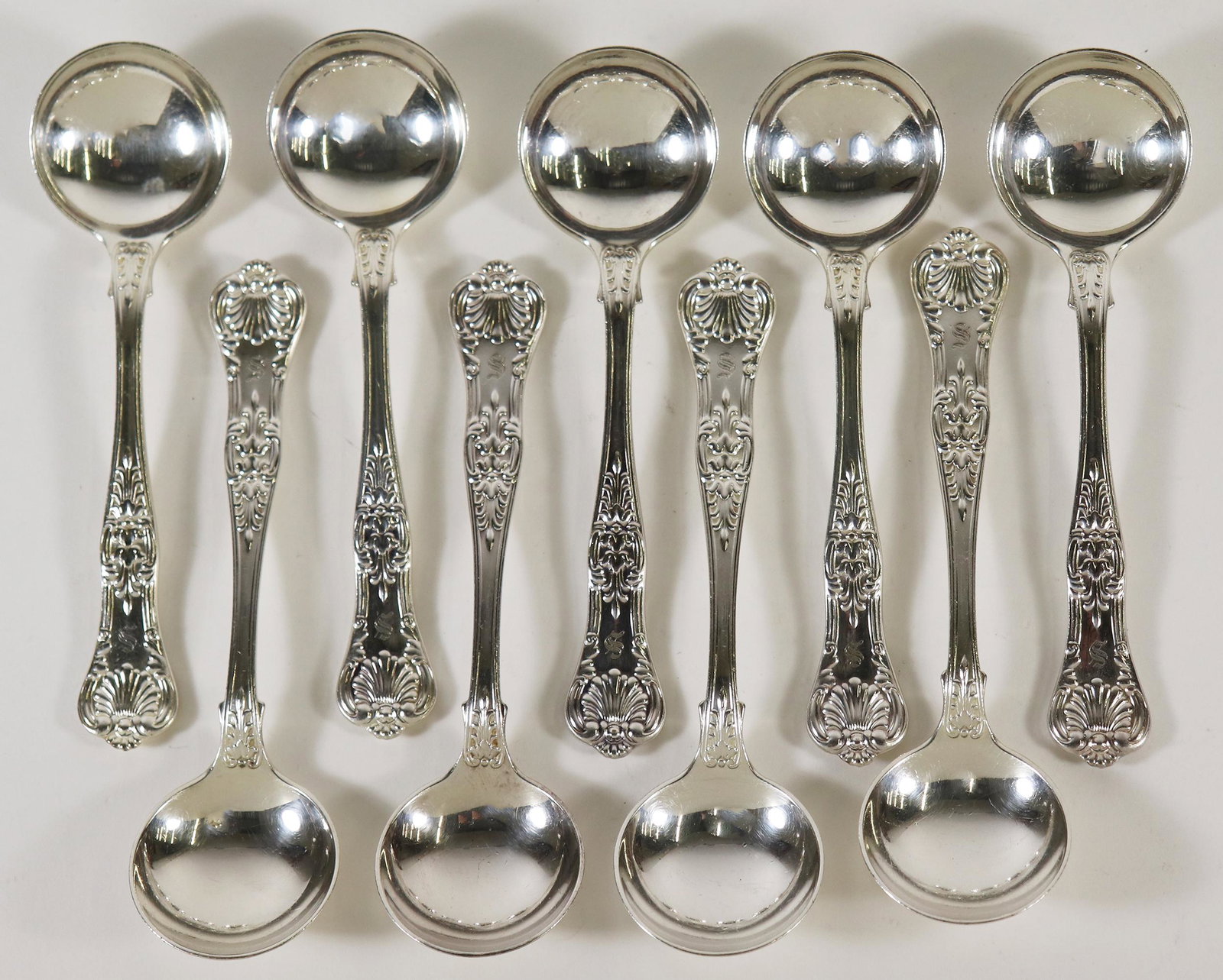 (9) TIFFANY & CO ENGLISH KING SILVERPLATE SPOONS (1 of 3)