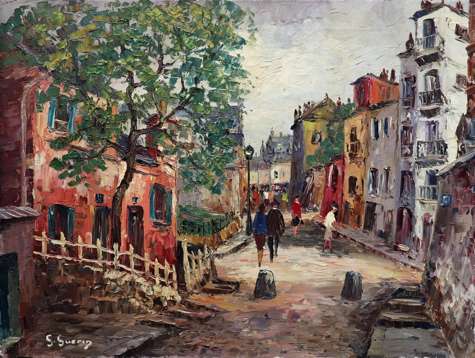 GEORGES GUERIN 1967 MONTMARTE PAINTING (1 of 3)