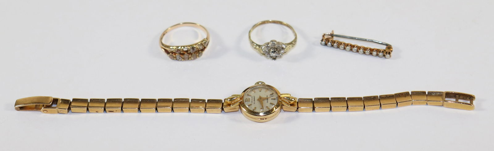 ANTIQUE 14K & 18K GOLD & DIAMOND JEWELRY (1 of 3)
