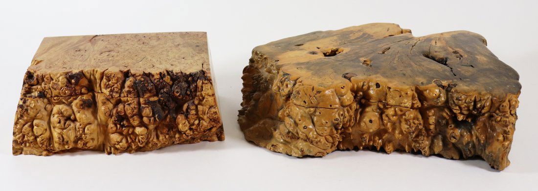 (2) BIRDSEYE MAPLE BURLWOOD BOXES - MICHAEL ELKAN (1 of 3)