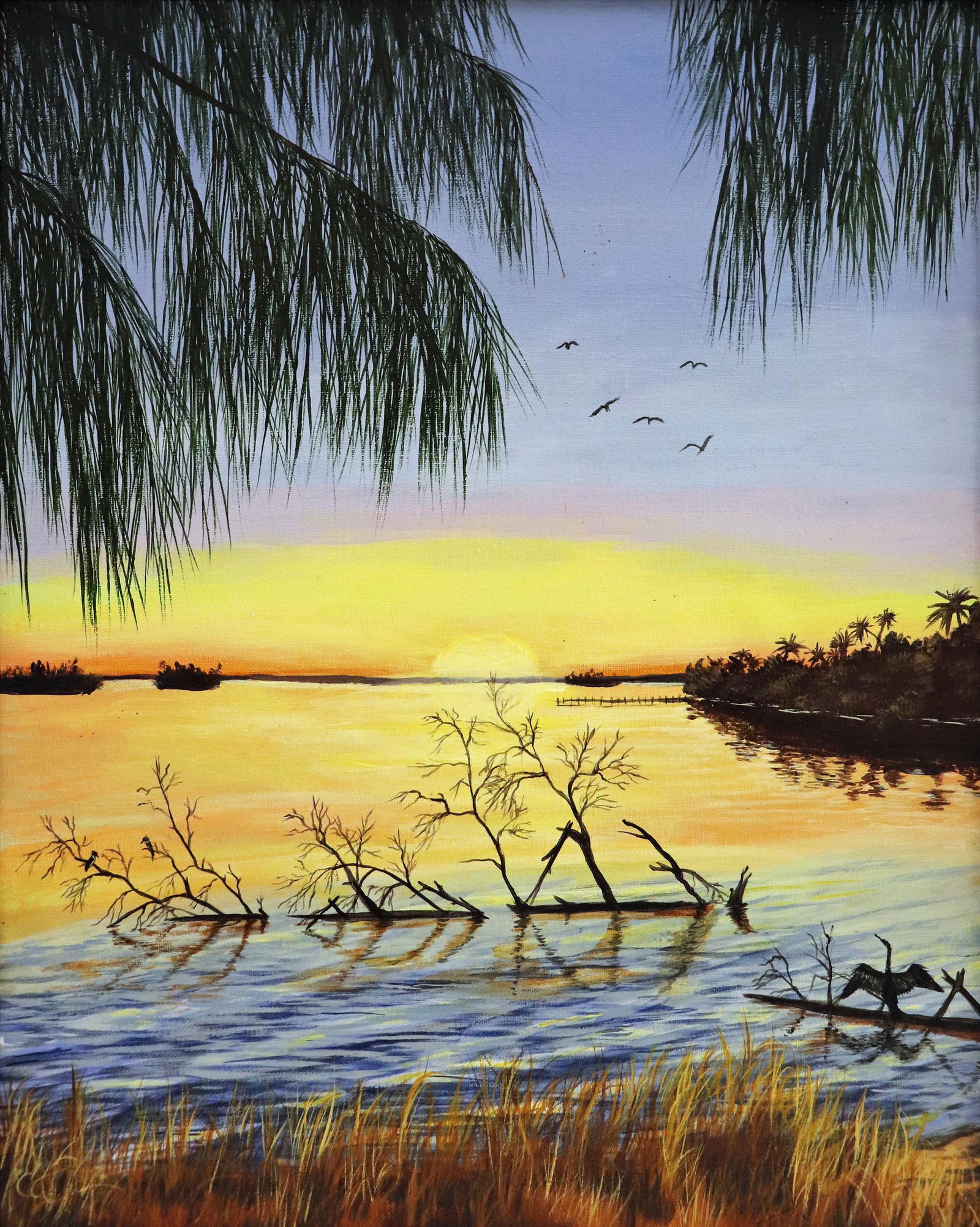 CAROL ANN KNAPP SEBASTIAN SUNRISE FLORIDA PAINTING (1 of 4)