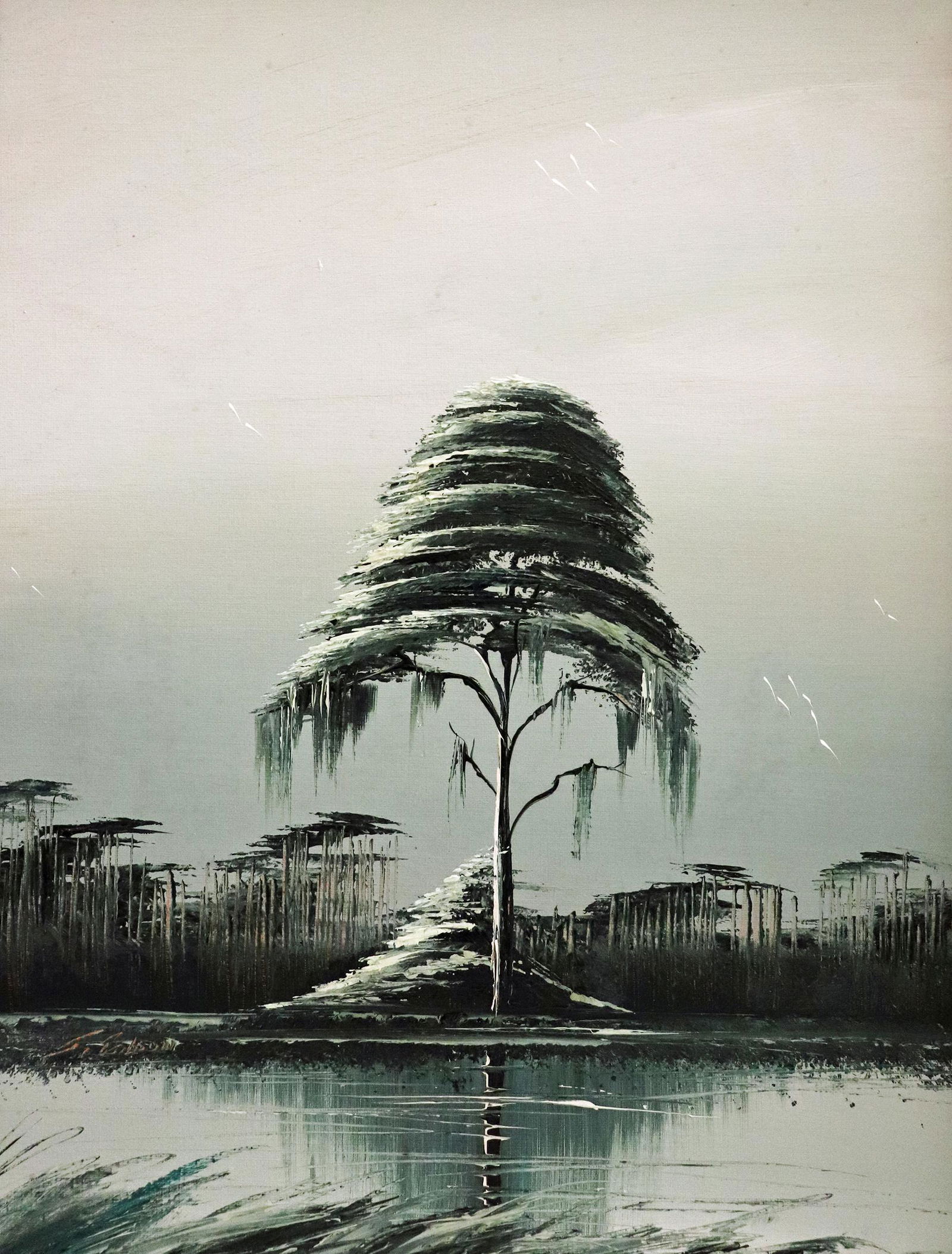 JAMES GIBSON FLORIDA PINE TREE HIGHWAYMEN PAINTING (1 of 5)