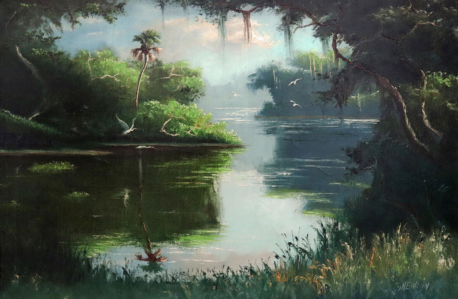 SAM NEWTON FLORIDA INLET HIGHWAYMEN PAINTING (1 of 5)
