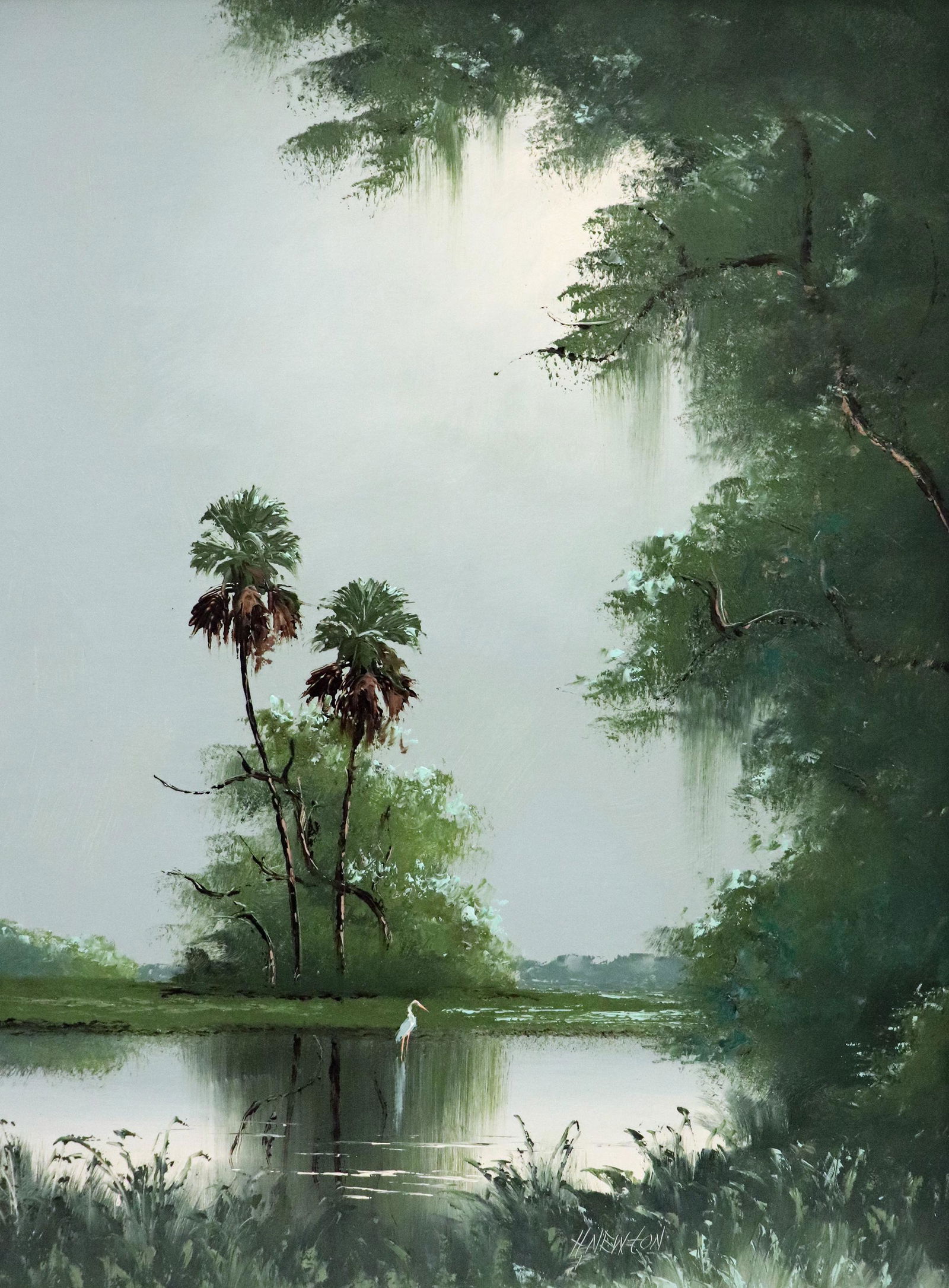 HAROLD NEWTON BACKWOODS PALMS HIGHWAYMEN PAINTING (1 of 4)