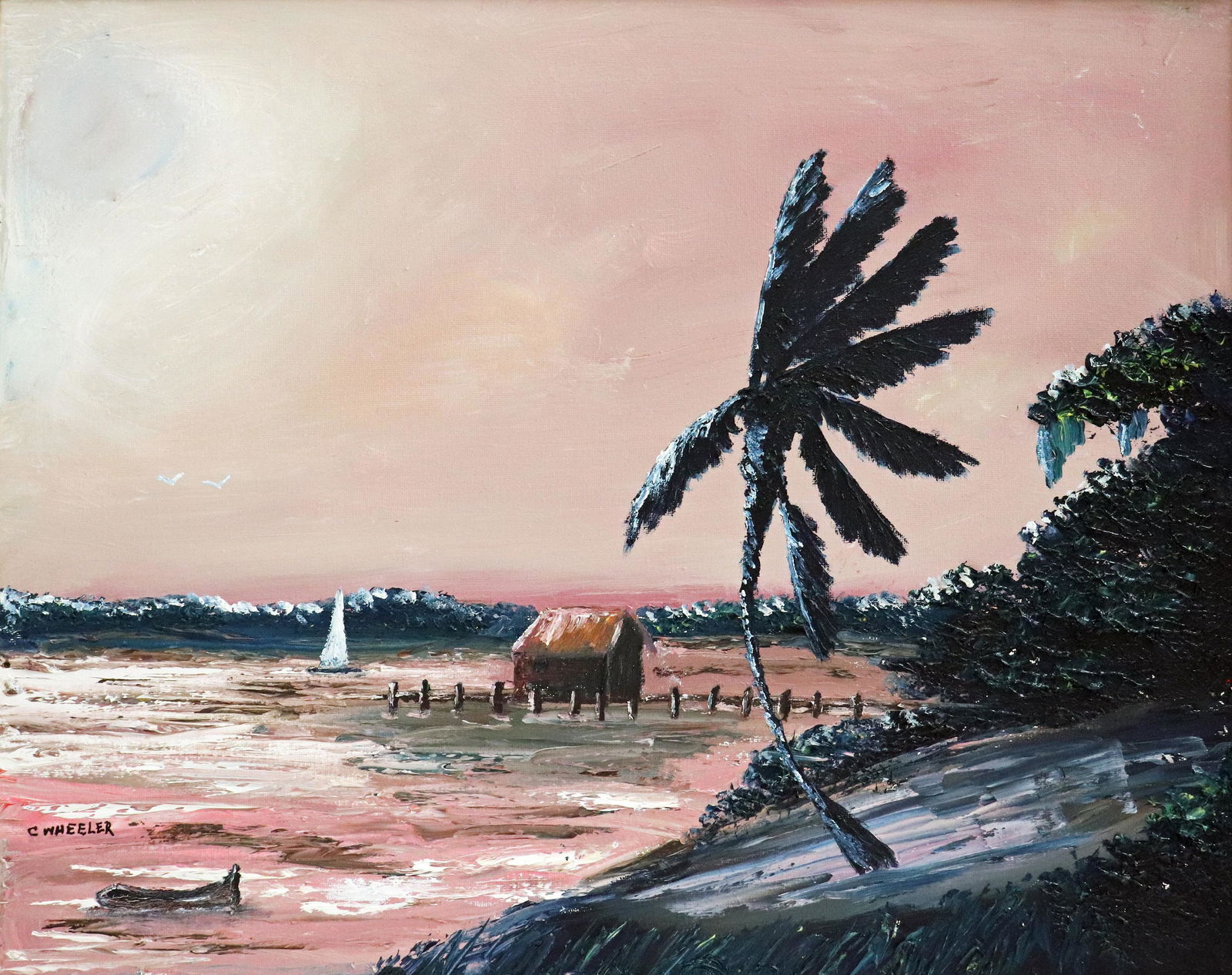 CHICO WHEELER INLET SAILING HIGHWAYMEN PAINTING (1 of 4)