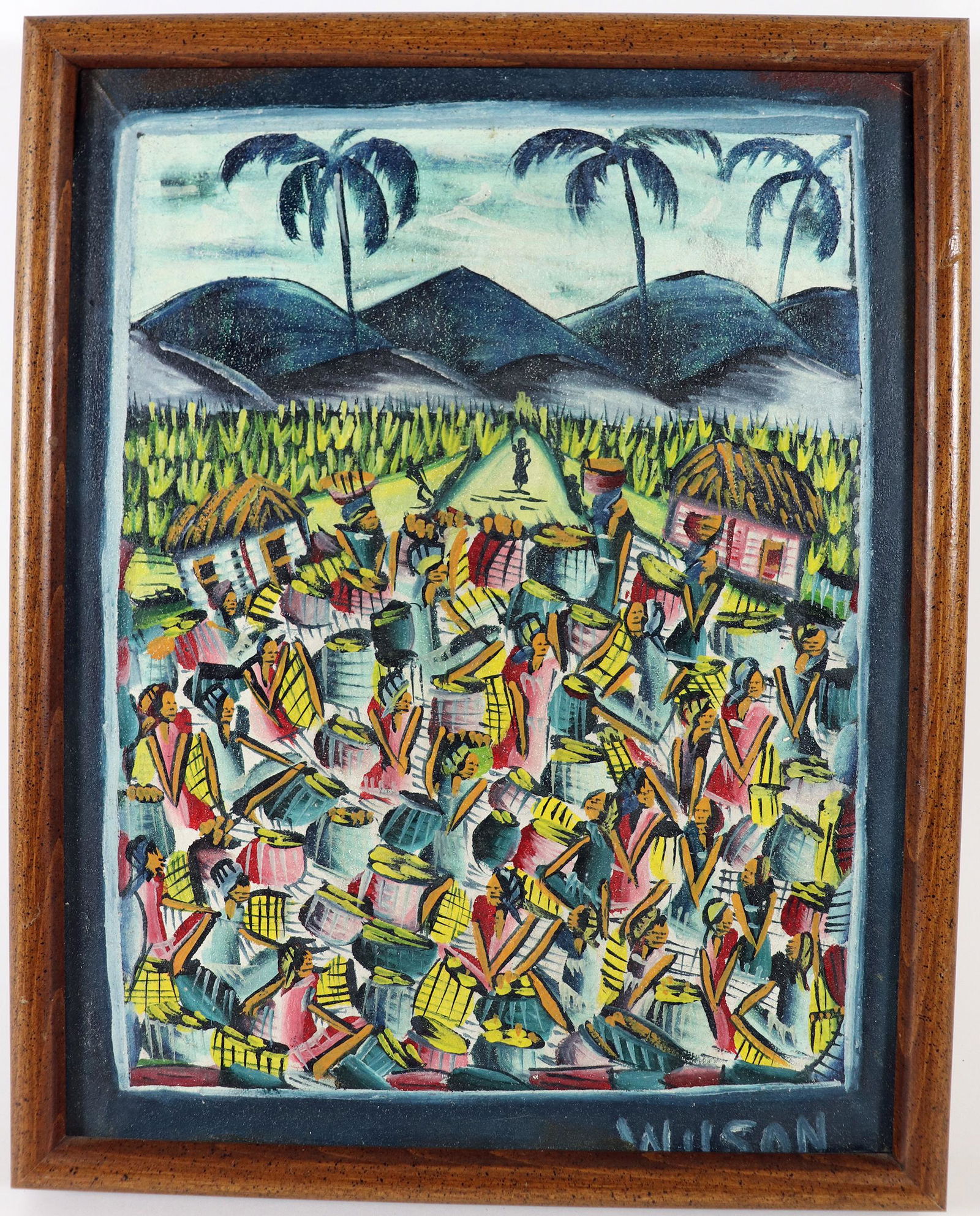 JACMEL HAITIAN MARKET PAINTING - WILSON (1 of 3)