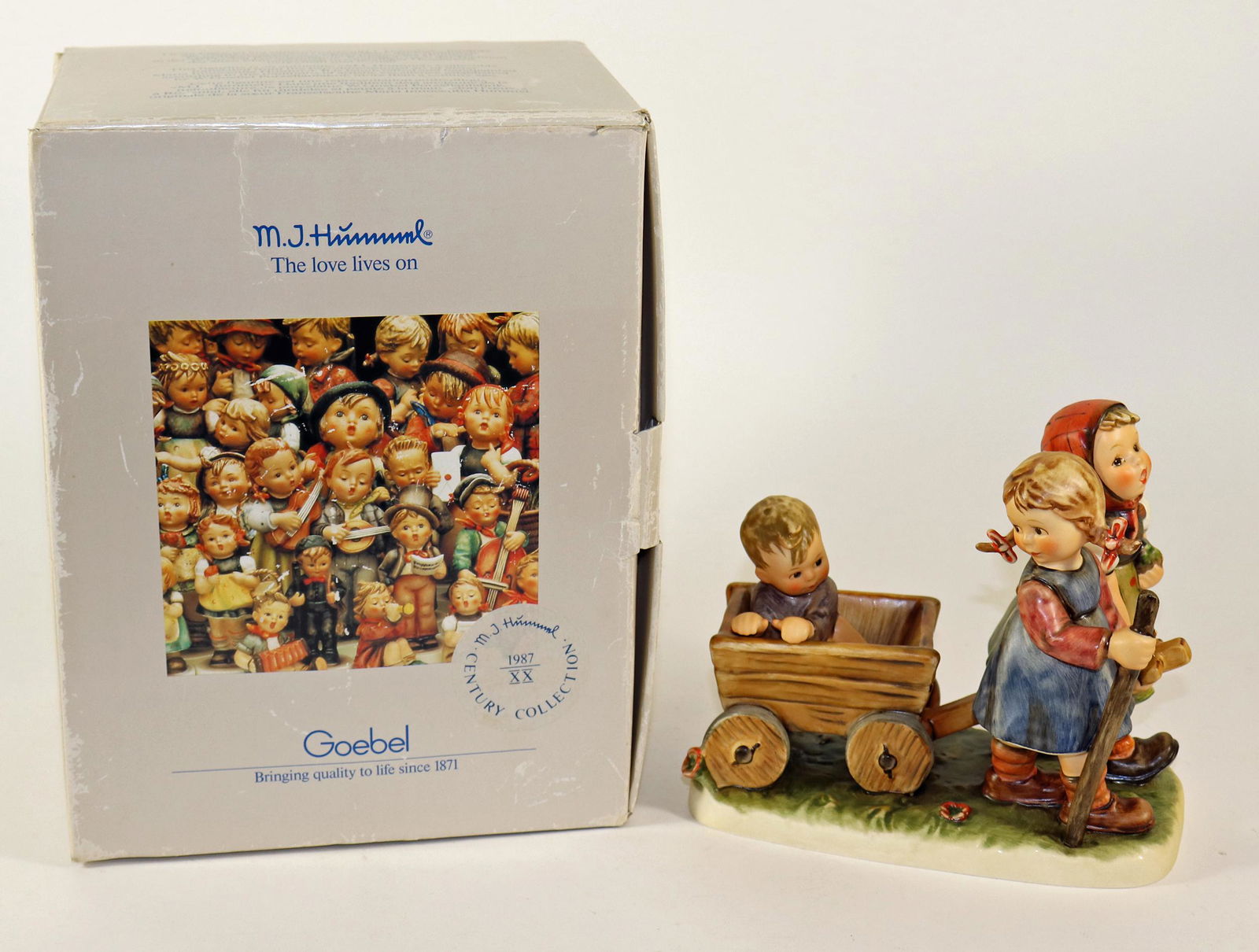 HUMMEL # 406 PLEASANT JOURNEY CENTURY COLLECTION W/ BOX (1 of 2)