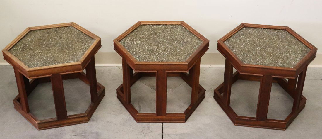 (3) MID CENTURY JOHN KEAL BROWN SALTMAN TABLES (1 of 4)