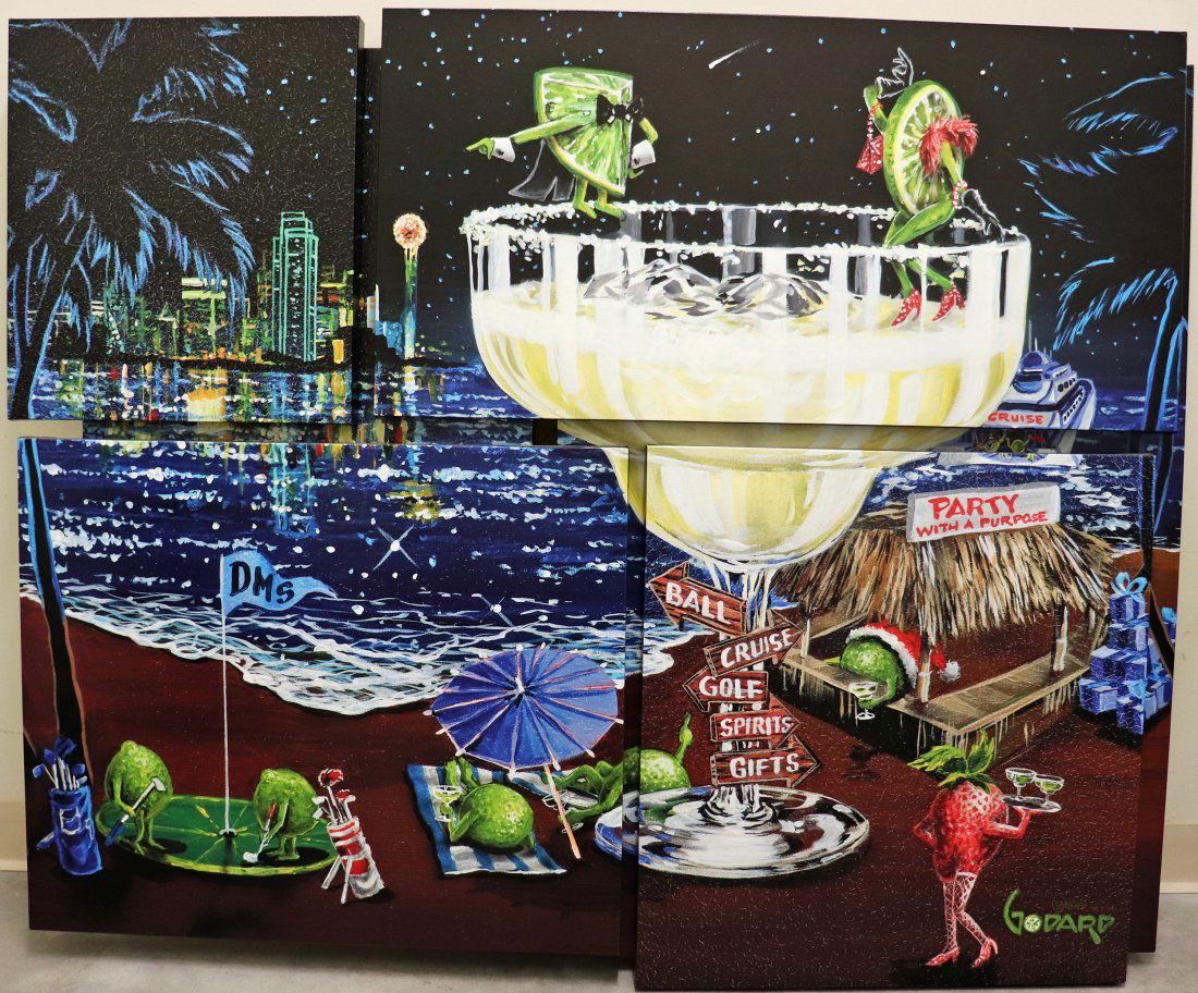 MICHAEL GODARD "PARTY WITH A PURPOSE" MOSAIC GICLEE (1 of 5)