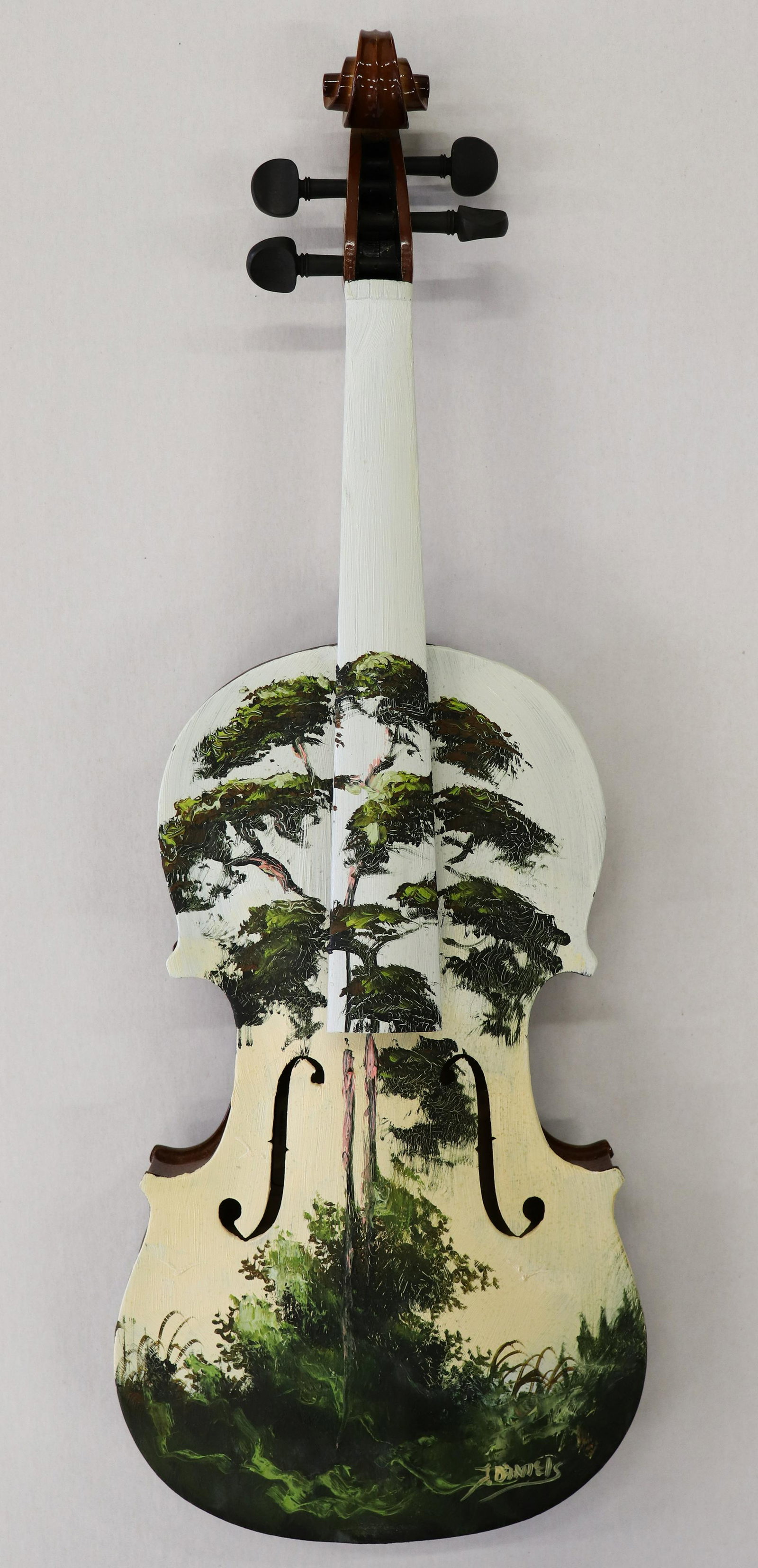 JOHNNY DANIELS HIGHWAYMEN SUNSET TREE VIOLIN (1 of 3)