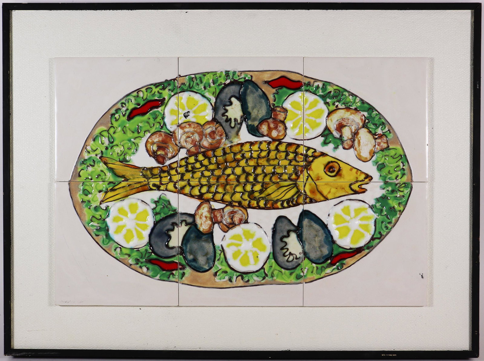 HARRIS STRONG MID CENTURY TILE ART (1 of 3)