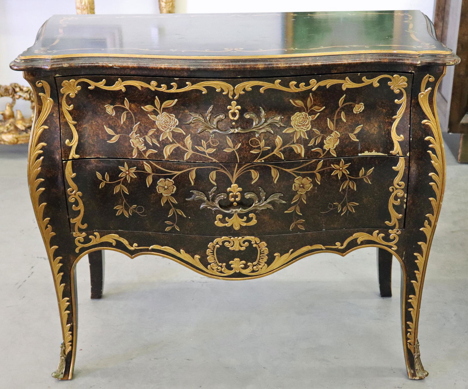 PAINTED BOMBAY CHEST (1 of 4)