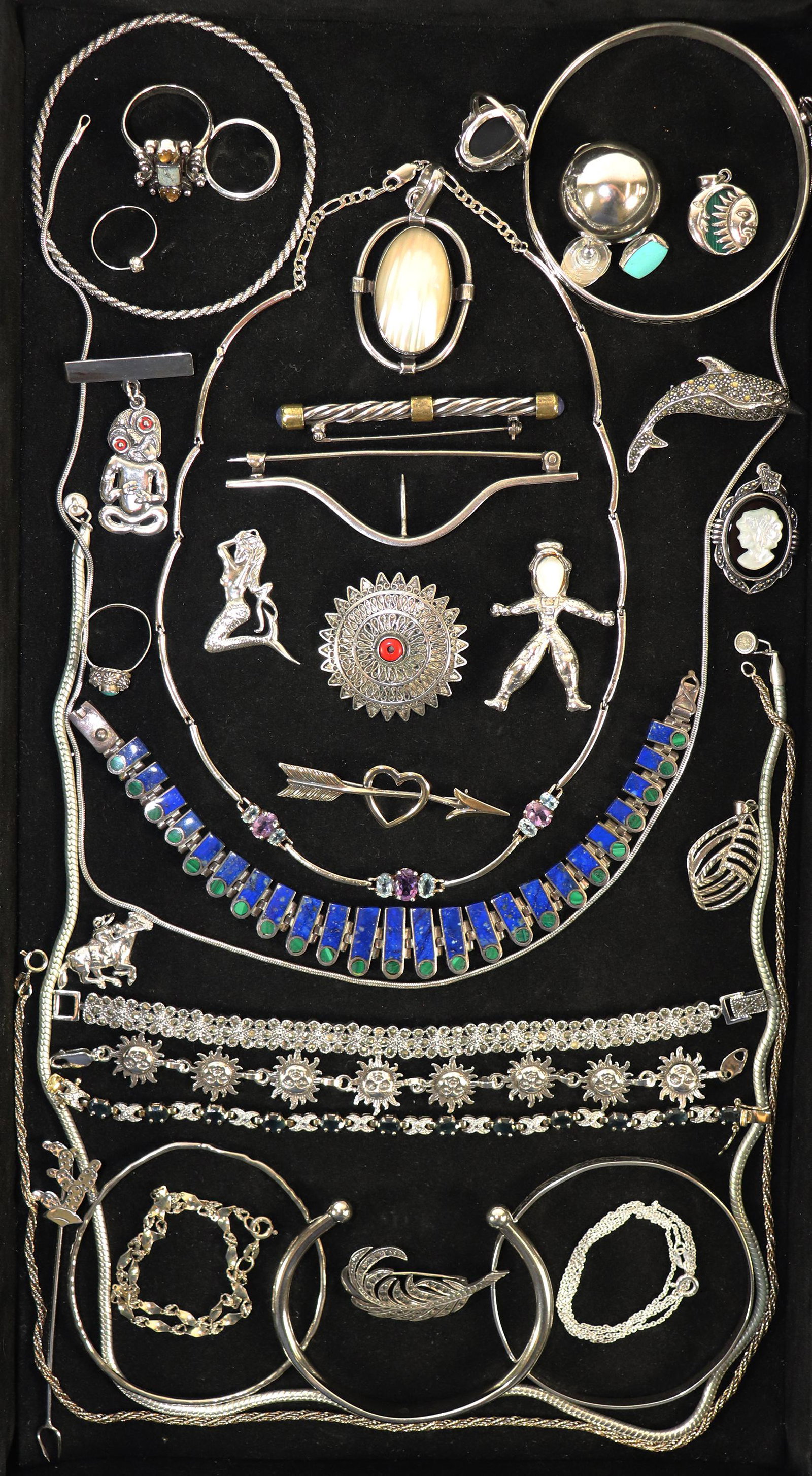 VINTAGE STERLING SILVER JEWELRY COLLECTION (1 of 4)