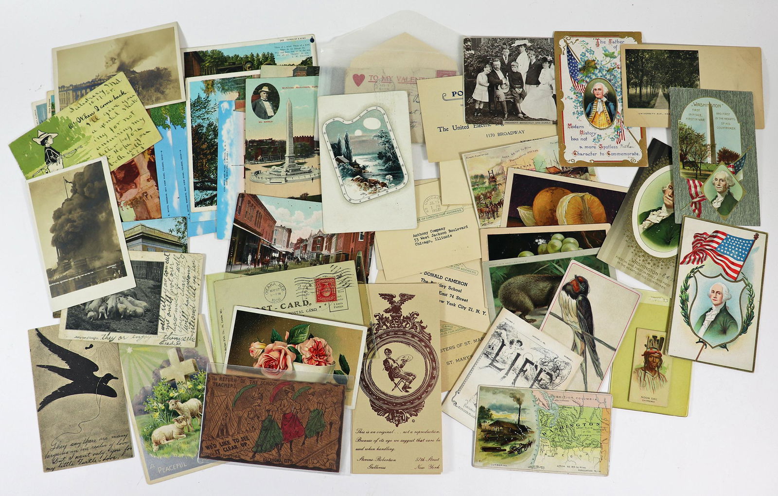 ANTIQUE UNITED STATES POSTCARDS & ADVERTISING (1 of 6)