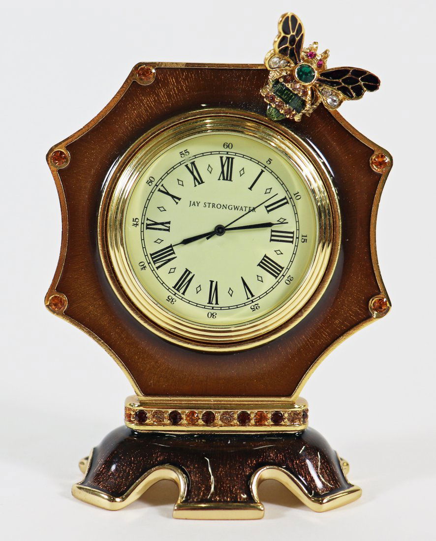 JAY STRONGWATER ENAMELED CLOCK (1 of 2)