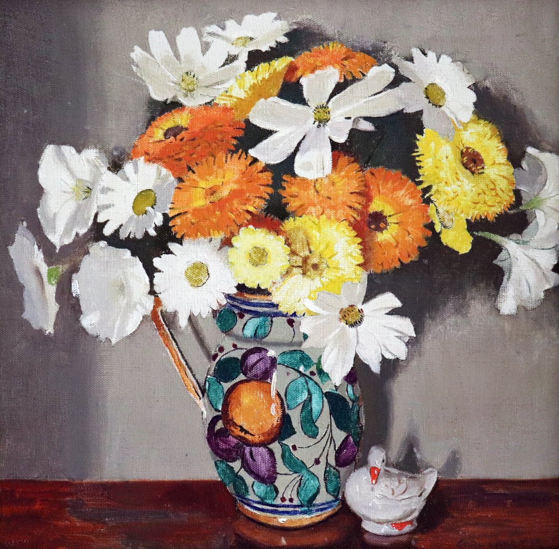 CARL LAWLESS "OLD FASHIONED BOUQUET" PAINTING (1 of 5)