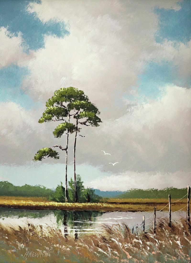 HAROLD NEWTON BACKWOODS PINE HIGHWAYMEN PAINTING (1 of 4)